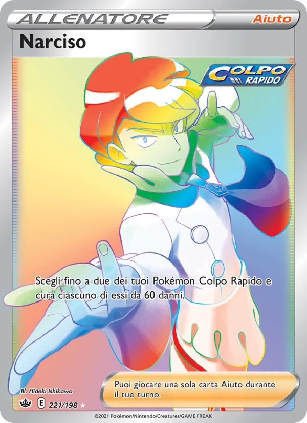 Narciso Regno Glaciale carta Pokémon italiana RR