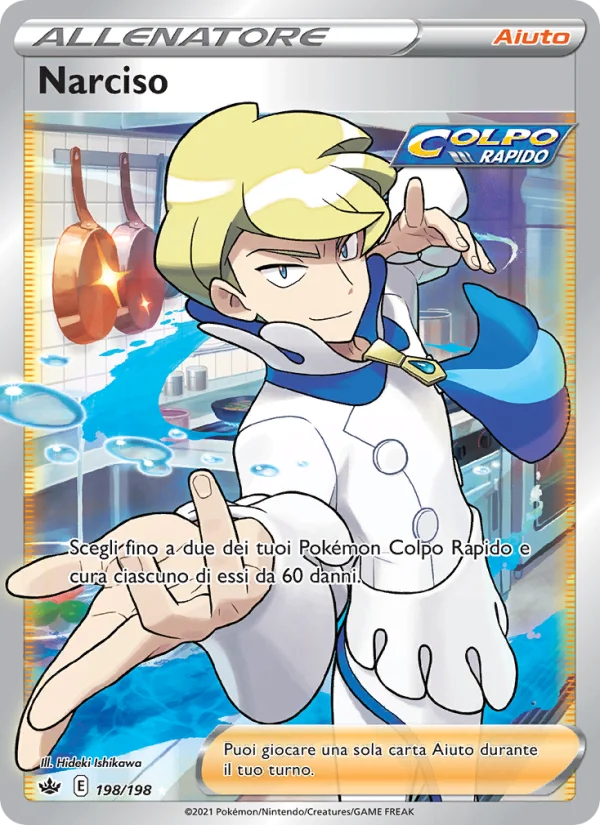 Narciso Regno Glaciale carta Pokémon italiana UR