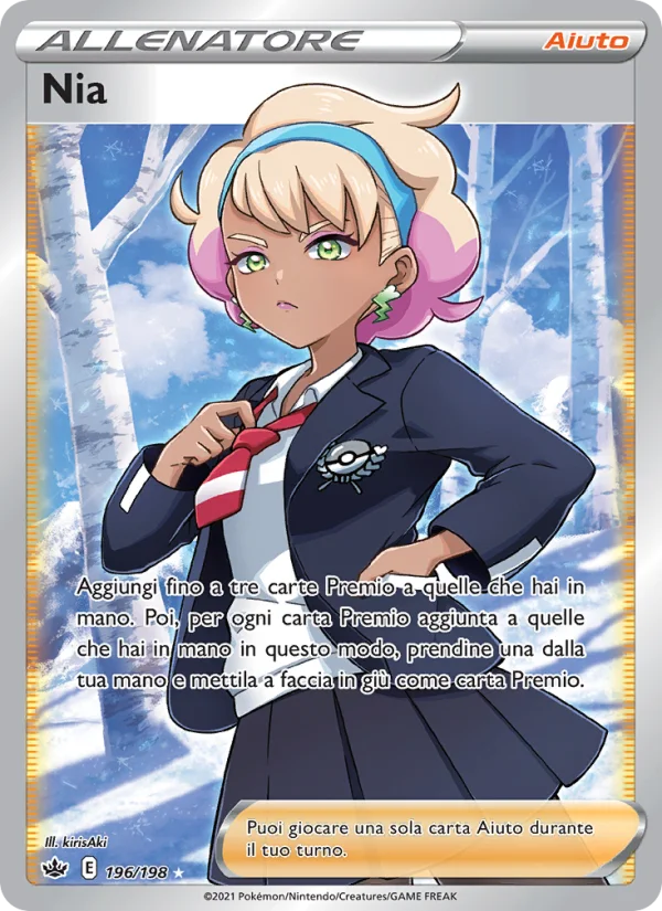 Nia Regno Glaciale carta Pokémon italiana UR