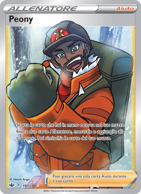 Peony Regno Glaciale carta Pokémon italiana UR