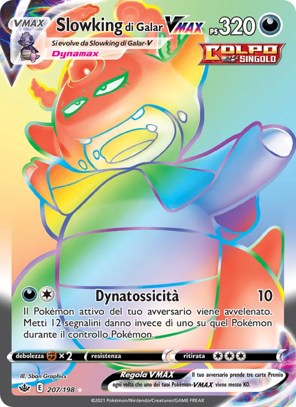 Slowking di Galar VMAX Regno Glaciale carta Pokémon italiana