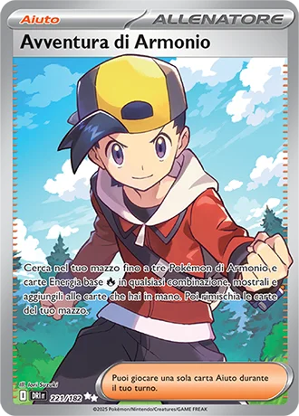 Avventura di Armonio Rivali Predestinati carta Pokémon italiana UR