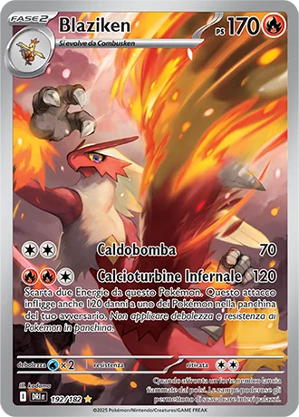 Blaziken Rivali Predestinati carta Pokémon italiana