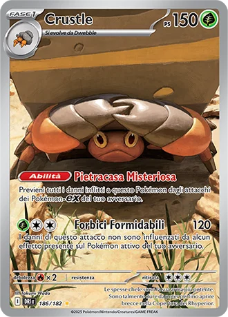Crustle Rivali Predestinati carta Pokémon italiana IR