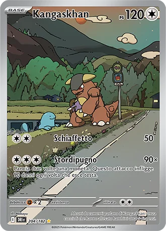 Kangaskhan Rivali Predestinati carta Pokémon italiana IR