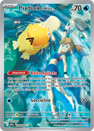 Psyduck di Misty Rivali Predestinati carta Pokémon italiana IR