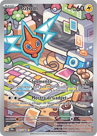 Rotom Rivali Predestinati carta Pokémon italiana