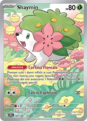 Shaymin Rivali Predestinati carta Pokémon italiana IR