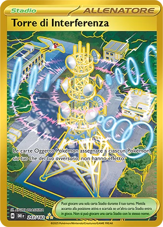 Torre di Interferenza Rivali Predestinati carta Pokémon italiana HR