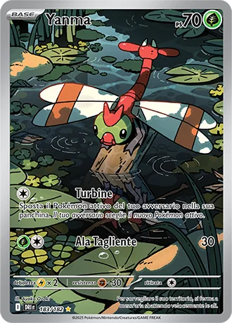 Yanma Rivali Predestinati carta Pokémon italiana IR