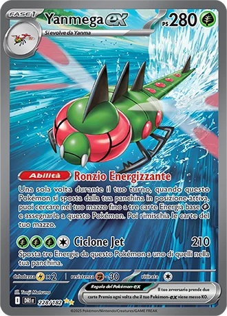 Yanmega ex Rivali Predestinati carta Pokémon italiana SIR