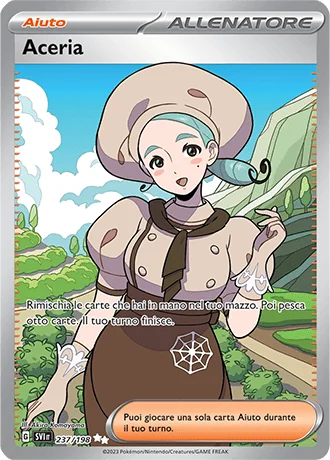 Aceria Scarlatto e Violetto carta Pokémon italiana UR