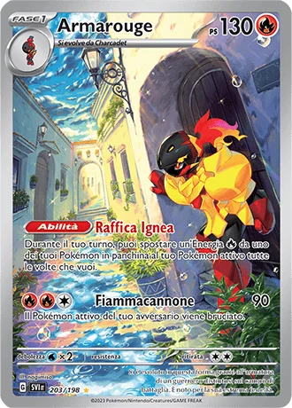 Armarouge Scarlatto e Violetto carta Pokémon italiana IR