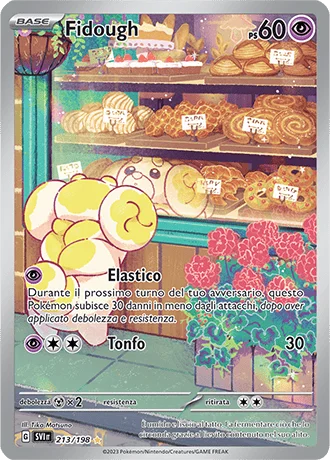 Fidough Scarlatto e Violetto carta Pokémon italiana IR