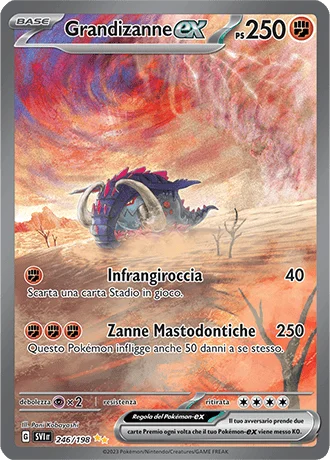 Grandizanne ex Scarlatto e Violetto carta Pokémon italiana SIR
