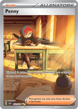 Penny Scarlatto e Violetto carta Pokémon italiana SIR
