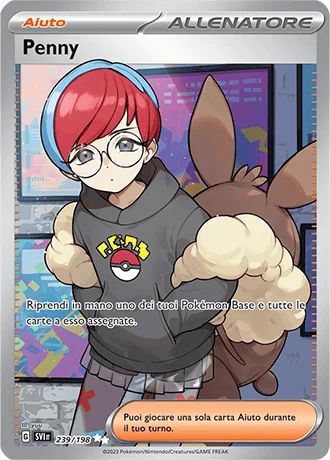 Penny Scarlatto e Violetto carta Pokémon italiana UR