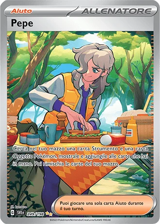 Pepe Scarlatto e Violetto carta Pokémon italiana SIR