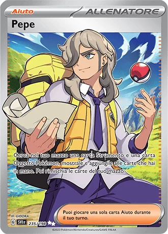 Pepe Scarlatto e Violetto carta Pokémon italiana UR