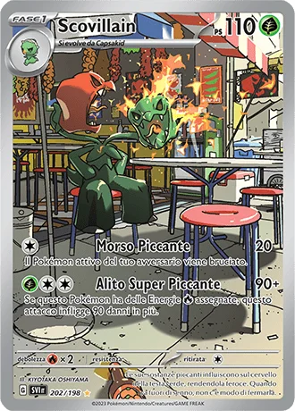 Scovillain Scarlatto e Violetto carta Pokémon italiana IR