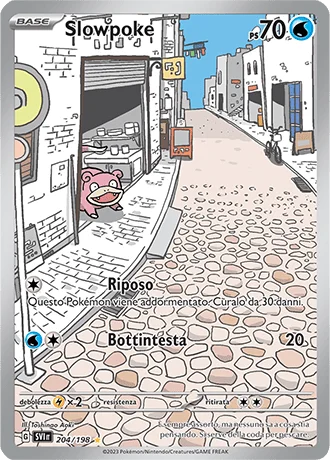 Slowpoke Scarlatto e Violetto carta Pokémon italiana IR