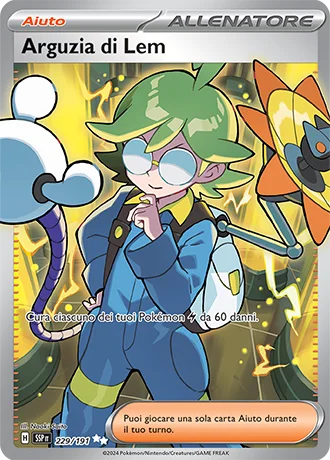 Arguzia di Lem Scintille Folgoranti carta Pokémon italiana UR