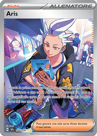 Aris Scintille Folgoranti carta Pokémon italiana SIR