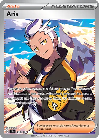 Aris Scintille Folgoranti carta Pokémon italiana UR