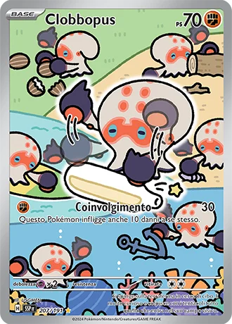 Clobbopus Scintille Folgoranti carta Pokémon italiana IR