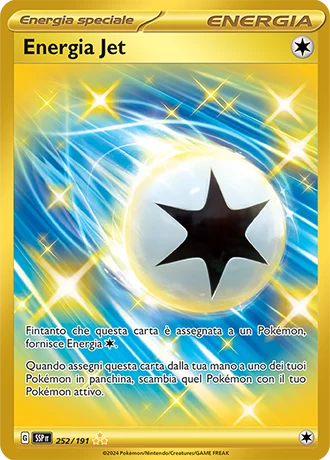 Energia Jet Scintille Folgoranti carta Pokémon italiana HR