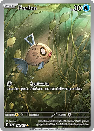 Feebas Scintille Folgoranti carta Pokémon italiana IR