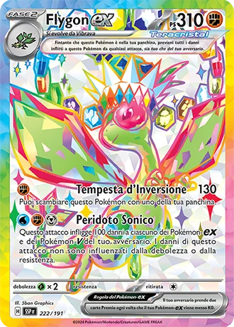Flygon ex Scintille Folgoranti carta Pokémon italiana UR