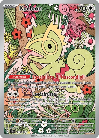 Kecleon Scintille Folgoranti carta Pokémon italiana IR