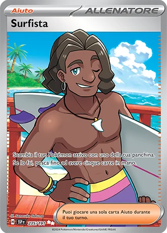 Surfista Scintille Folgoranti carta Pokémon italiana UR