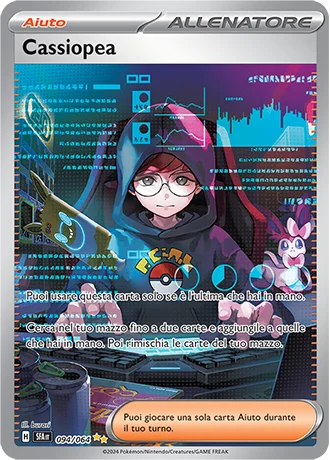 Cassiopea Segreto Fiabesco carta Pokémon italiana SIR