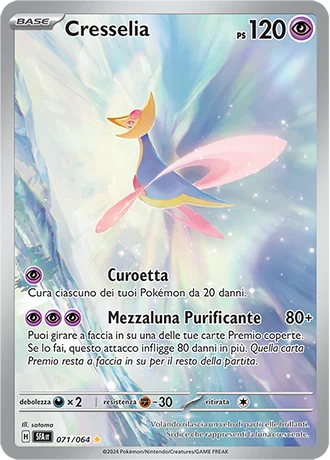 Cresselia Segreto Fiabesco carta Pokémon italiana