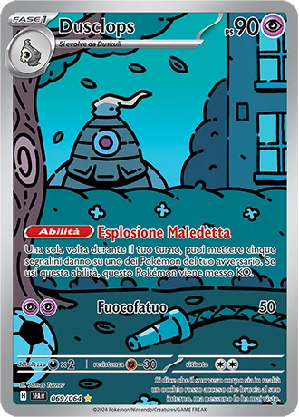 Dusclops Segreto Fiabesco carta Pokémon italiana IR