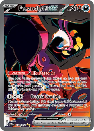Fezandipiti ex Segreto Fiabesco carta Pokémon italiana SIR