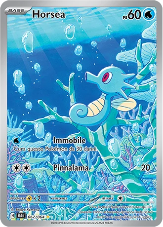 Horsea Segreto Fiabesco carta Pokémon italiana IR