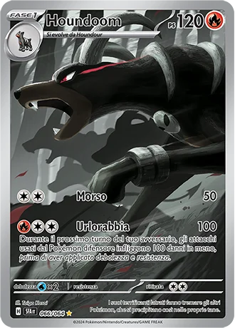 Houndoom Segreto Fiabesco carta Pokémon italiana