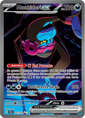 Munkidori ex Segreto Fiabesco carta Pokémon italiana SIR