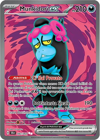 Munkidori ex Segreto Fiabesco carta Pokémon italiana UR