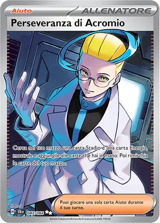 Perseveranza di Acromio Segreto Fiabesco carta Pokémon italiana UR