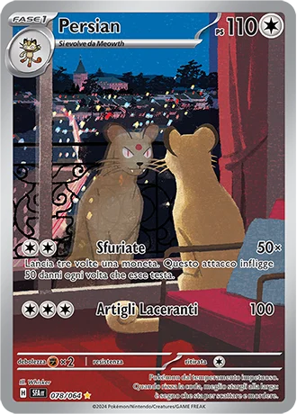 Persian Segreto Fiabesco carta Pokémon italiana IR