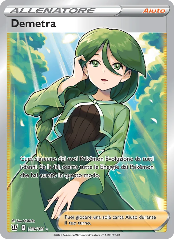 Demetra Stili di Lotta carta Pokémon italiana UR