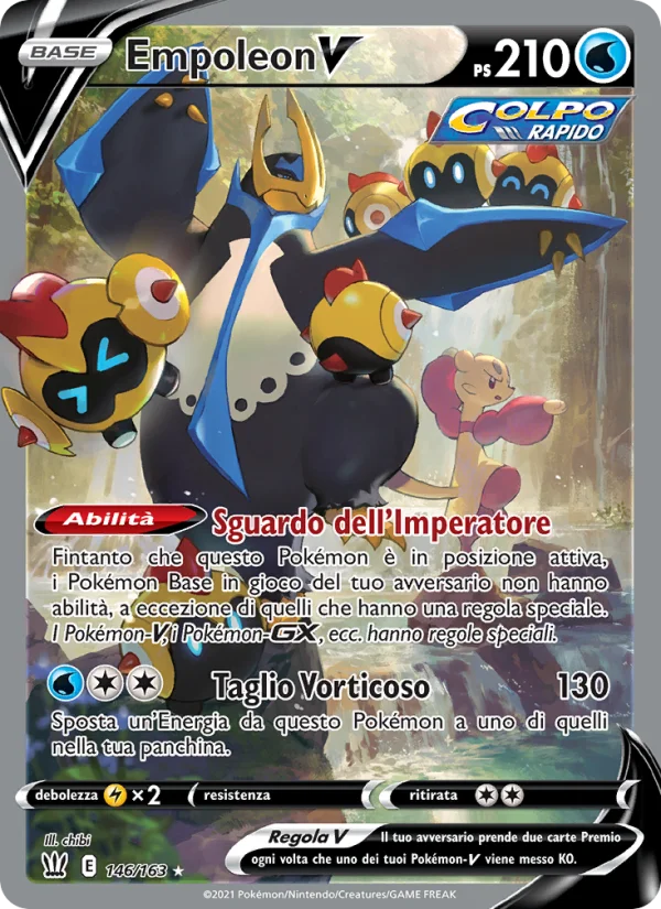 Empoleon V Stili di Lotta carta Pokémon italiana UR