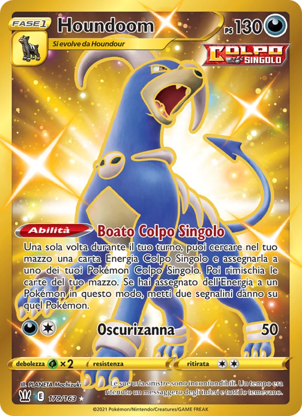 Houndoom Stili di Lotta carta Pokémon italiana