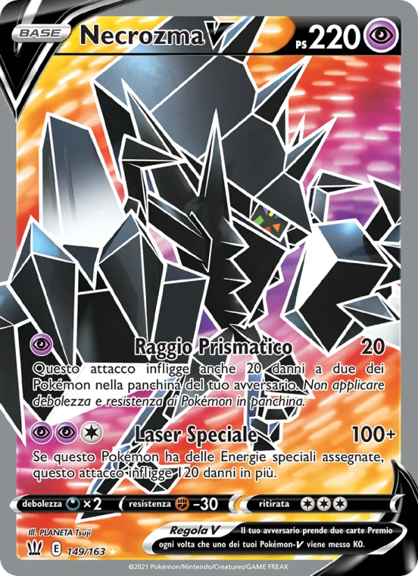 Necrozma V Stili di Lotta carta Pokémon italiana UR