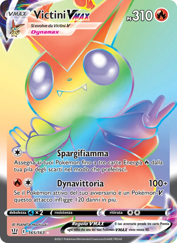 Victini VMAX Stili di Lotta carta Pokémon italiana RR