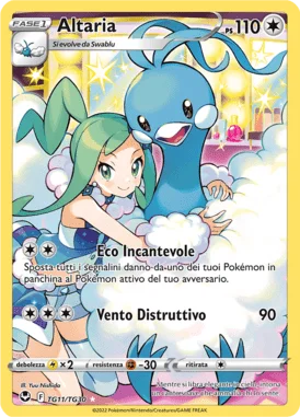 Altaria Tempesta Argentata carta Pokémon italiana TG